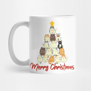 MERRY CHRISTMAS/ CUTE KITTENS CHRISTMAS TREE Mug